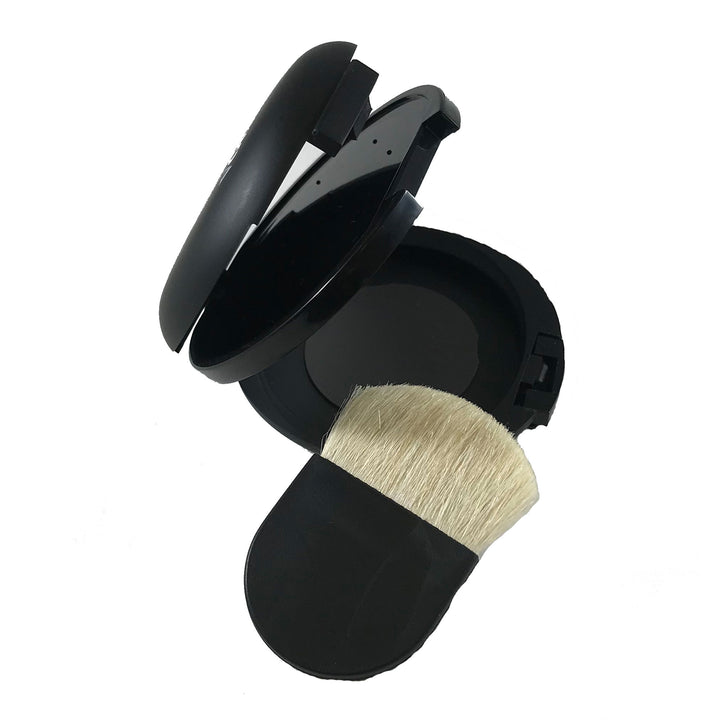Round Compact With Touch Up Brush